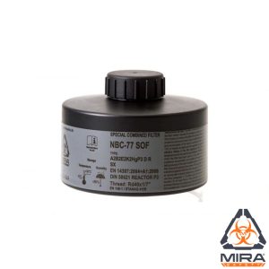 CBRN Gas Mask Filter NBC-77 SOF 40mm Thread - 20 Year Shelf Life | Fits CM-6M & CM-7M Gas Mask